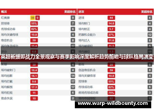 英超新援即战力全景观察与赛季影响深度解析趋势前瞻与球队格局演变